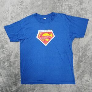 Vtg Grainger Men's Blue T-Shirt XL "Profit From safety"